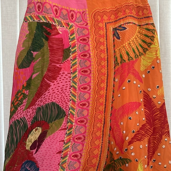 FARM RIO
Mixed Scarves Midi Skirt In Multi size Small - Picture 6 of 9